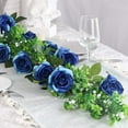thumbnail image 6 of Morttic 12Pcs Gradient Blue Roses Artificial Flowers, Realistic Single Stem Flowers Silk Rose Bouquet for Wedding Party Office Home Decor (Gradient Blue), 6 of 7