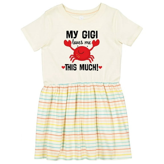 Inktastic My Gigi Loves Me Grandkids Girls Toddler Dress