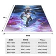 thumbnail image 2 of Jingliu Honkai Star Rail Bed Blanket 3D Printed Throw Blanket Lightweight Super Soft Air Conditioning Room All Season Blanket Sofa Couch Bed Fans Cartoon Blanket 80"x60", 2 of 8