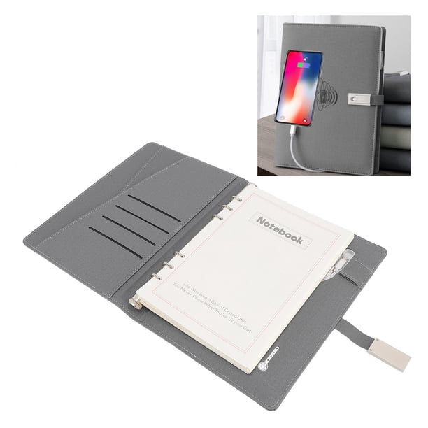 El Cuaderno Elegante, Cuaderno Elegante Con El Banco 160 Del Poder Página 8000mAh Para Las Reuniones De Negocios