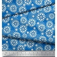 thumbnail image 2 of Soimoi Polyester Crepe Fabric Floral Mandala Printed Fabric 1 Yard 52 Inch Wide, 2 of 3