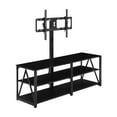 Whalen Spectrum 3in1 TV Stand for TVs up to 82”, Black Finish