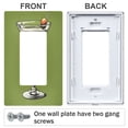 thumbnail image 3 of Yayeee Rocker Switch Wall Plate 3-Gang 6.5"x4.6" Home Decorative Outlet Cover, Light Black Martini, 3 of 6
