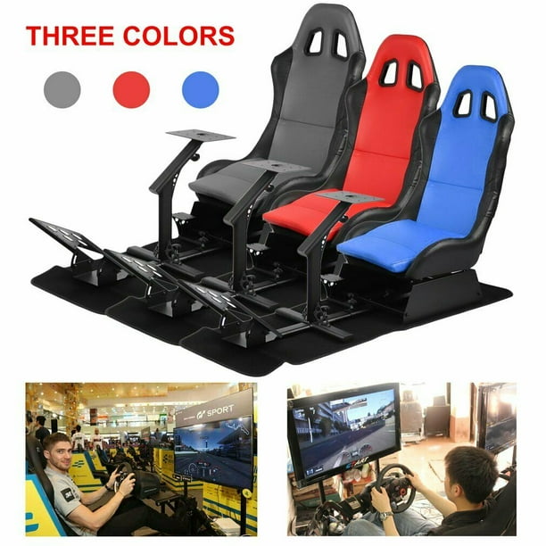 Racing Seat Gaming Chair Simulator Cockpit Steering Wheel Stand For Logitech G29 Thrustmaster Xbox Playstation Ps4 Walmart Com Walmart Com