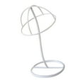 thumbnail image 2 of Hat Stand Organizer Metal Dome Shape Design Hat Rack Tabletop Display Rack - White, 2 of 8