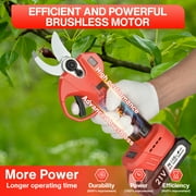 Bcamelys Electric Pruning Shears,1.2 Cutting Diameter with 2 Rechargeable 21V/2 Ah Lithium Battery
