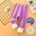 thumbnail image 2 of Toddler Girl Pants Fall Winter Children's Thick Long Trousers Thermal Boy's Baby Cotton Pants for Girls Size 5-6T, 2 of 3