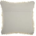 thumbnail image 2 of Nourison Shag Solid White Decorative Throw Pillow , 20" x 20", 2 of 2