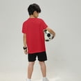 thumbnail image 4 of Tiijoy Boys Athletic Outfits Breathable Short Sleeve Tee and Stretch Shorts Set, Sizes 3-14, 4 of 4