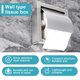 thumbnail image 4 of Stainless Steel Recessed Toilet Paper Holder Wall Toilet Paper Holder,Modern Style Toilet Paper Hold, 4 of 5