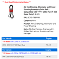 thumbnail image 2 of Air Conditioning, Alternator and Power Steering Accessory Drive Belt - Compatible with 1999 - 2003 Ford F-250 Super Duty 7.3L V8 2000 2001 2002, 2 of 2