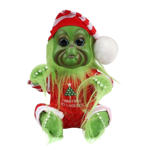 Moyic Adorno de muñeca de Navidad, muñeco de peluche de monstruo, juguetes, Festival de Navidad, regalo de vacaciones, decoración de la habitación Kits de decoración para fiestas No.1 Moyic HA042029-01