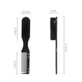 thumbnail image 4 of Soumake Hair Comb Dual Head Professional 2-in-1 Handheld Portable Beard Styling Brush Comb Daily USE, 4 of 7