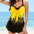 thumbnail image 2 of Tankini Swimsuits for Women Two Swimdress Print Set Back Plus Size Piece Strappy Swimwears Set Bathing Suits, 2 of 3