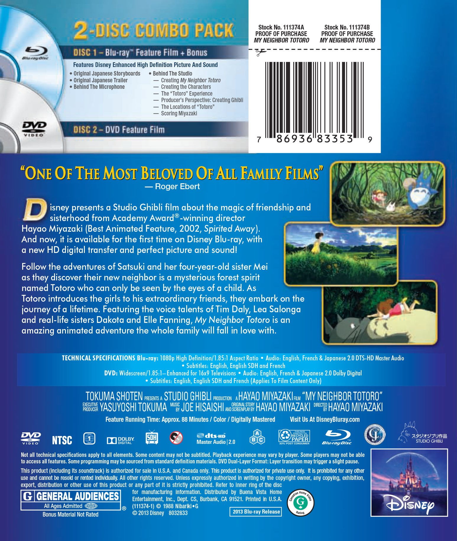 Mon Voisin Totoro + Pompoko: DVD et Blu-ray 