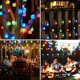 thumbnail image 3 of GooingTop Patio String Lights Solar Powered,26Ft 50 LED Crystal GlobeOutdoor Lights Waterproof for Garden Yard Tree Room Wall,Multicolor, 3 of 6