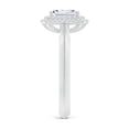 thumbnail image 3 of ANGARA Lab Grown Diamond Double Halo Engagement Ring for Women in 14K White Gold (Size-7x5mm| Color-F-G| Clarity-VS) | April Birthstone, Anniversary, Jewelry Gift for Women | Lab-Grown Diamond Ring, 3 of 8