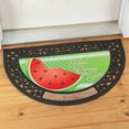Outdoor Half Round Door Mat with Five Seasonal Inserts for