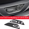 BAGUER Carbon Fiber Car Seats Adjust Handle Button Trim ford for