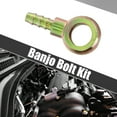 thumbnail image 2 of Unique Bargains 1Set Banjo Bolt Kit M14x1.5 Brake Line Fitting Adapter with Copper Washers for Car Iron Bronze Tone, 2 of 6