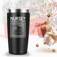 thumbnail image 5 of Nurse Tumbler Cup Nurse Nutritional Facts Travel Coffee Mug 20oz Tumblers Nurse Gifts for Birthday Christmas Appreciation Week Nursing School Graduation for Nurses Practitioners, 5 of 6