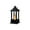 A, variant on Electronic Candle LED Retro Square Lantern Light for Festive Atmosphere and Seasonal Decor with Warm Flickering Flameless Glow for Parties and Bars, Black