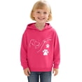thumbnail image 3 of Tiijoy Girls Casual Hoodie Dog Paw Hand Long Sleeve Hooded Sweatshirt, Sizes 2-13, 3 of 3