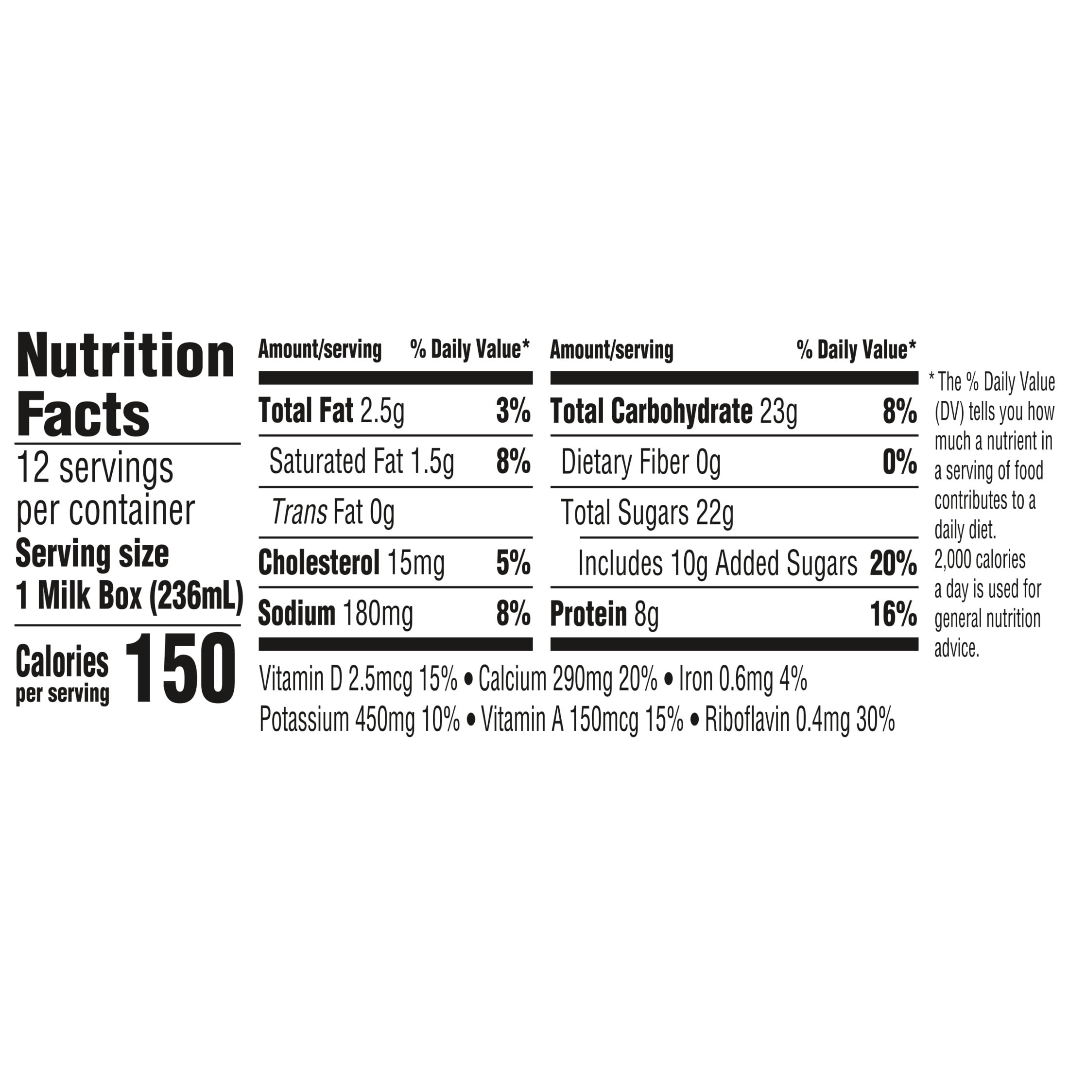 (2 pack) Horizon Organic Shelf Stable 1% Lowfat Chocolate Milk Boxes, 8 fl oz, 12 Count