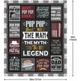 thumbnail image 5 of Christmas Pop Pop Gifts Blanket 60" x 50", Gifts for Pop for Christmas, Pops Gifts for Grandpa, Pop-Pop Gifts, Best Xmas Pop Pop Gifts, Pop Pop Gifts from Granddaughter/Grandkids/Grandchildren, 5 of 6