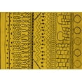 thumbnail image 1 of Ahgly Company Machine Washable Indoor Rectangle Solid Yellow Modern Area Rugs, 5' x 8', 1 of 4