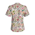 thumbnail image 3 of Uemuo Bunny Floral Printed Women's Classic V-Neck T-Shirt - Soft, Breathable, Moisture-Wicking, Perfect for Casual, Office, Travel, and Everyday Wear-Small, 3 of 5