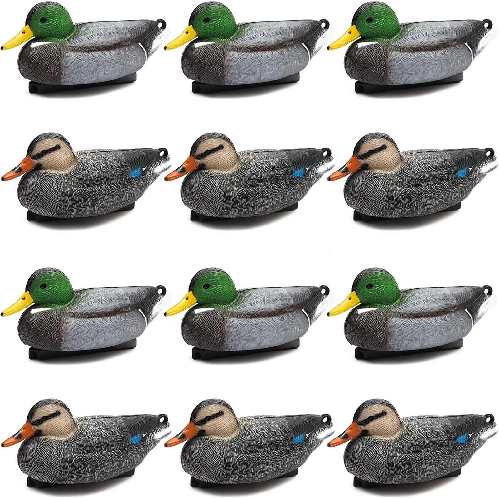 5 Pack Baby Ducking Floating Decoy Ducks Mallard Plastic Ornament Pond 