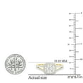 thumbnail image 5 of Dazzlingrock Collection 0.95 Carat (ctw) 10K Round White Diamond Ladies Split Shank Engagement Ring 1 CT, Yellow Gold, Size 5.5, 5 of 5