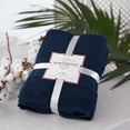 thumbnail image 3 of Mellanni Bath Sheets 100% Cotton Towels 35"x70", 2 Pack, Navy, 3 of 5
