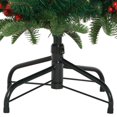 thumbnail image 5 of vidaXL Artificial Hinged Christmas Tree with Cones and Berries 150 cm, 5 of 5