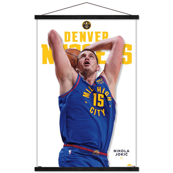 NBA Denver Nuggets - Nikola Jokic Feature Series 23 Wall Poster with Magnetic Frame, 22.375" x 34"