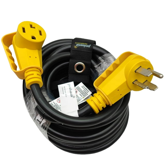 Parkworld 66075 EV Extension Cord, Dryer 4Prong NEMA 1430 Extension Cord, EV 1430P to 1430R