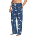 thumbnail image 6 of Logiee Raccoon blue point Print Pajama Pants for Men,Men’s Pajama Bottoms,Mens PJ Pants with Pockets & Button Fly-Large, 6 of 6
