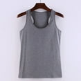 thumbnail image 5 of Blmnix Tank Top Women Tube Long Tank Tops Cotton Tank Top Tank Tops Crew Neck Gray Sleeveless Vest Top for Women, 5 of 8