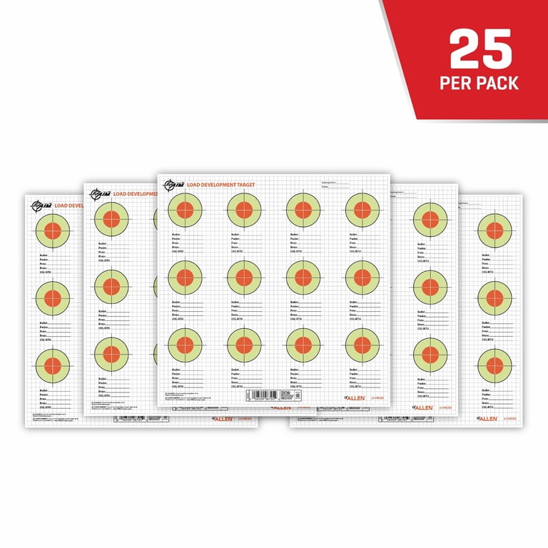 Sighting Paper Fluorescent Green Rifle Sighting Targets Paper 25 Pack Fluorescent ...