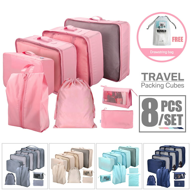 8Pcs set Large Capacity Luggage Storage Bags For Packing Cube Clothes  Underwear Cosmetic Travel Organizer Bag Toiletries Pouch - AliExpress