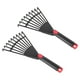 thumbnail image 4 of 2 rastrillos de plástico prácticos para jardinería, duraderos, para césped y hojas muertas., 4 of 7