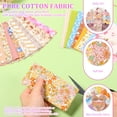 thumbnail image 5 of 126Pcs Quilting Cotton Fabric Square 5 x 5 inches Charm Pack for Quilting Pre-Cut Quilting Fabric Squares Floral Patchwork for Sewing Scrapbooking Patchwork DIY Crafts, 5 of 9