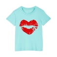 thumbnail image 1 of Zpanxa Chemises Filles T-Shirt à Imprimé d'Halloween Col Rond Manches Courtes Haut Mode en Coton 9 Ans, 1 of 4