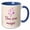 Blue/White, variant on 3drose, Sparkle Image with Text of You Are Magic, 11oz Two-tone Green Mug