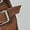 Brown, variant on Women's Block High Heel Square Toe Buckle Strap Fold Over Knee High Boots Brown 5.5(36)
