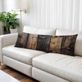 thumbnail image 2 of Black Brown Board Body Pillow Covers, Vintage Chic Shabby Wooden Grain Soft Breathable Throw Pillow Cases with Invisible Zipper, Decorative Pillowcase Pillows Protectors for Sofa Bed Couchair 20"x54", 2 of 9