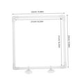 thumbnail image 3 of SXcggal Floating Fish Feeder Ring Square Shape Feeder Ring With Suction Cup Fish Feeding Tool Aquarium Floating Ring Square Floating Ring Practical Basic Fogging Pipes For Garden, 3 of 9