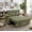 Green, variant on 58" Sleeper Sofa Bed, Full Size Pull Out Couch, Convertible Loveseat Sofa with 5-Level Adjustable Backrest, USB Charging Ports, Cup Holders & Foldable Side Table, for Living Room, Apartment & Office