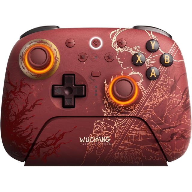 8BitDo Ultimate 2 Wireless Gaming Controller with TMR Joysticks, Switchable Hall Effect/Tactile Triggers, RGB Fire Ring for Windows & Android - WUCHANG: Fallen Feathers - Open Box